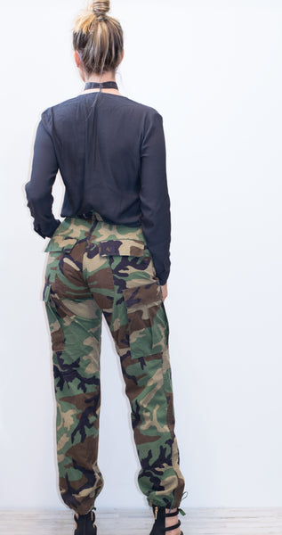 Vintage Camo Pants All Sizes Surplus Authentic Military Reclaimed Cargo Pants