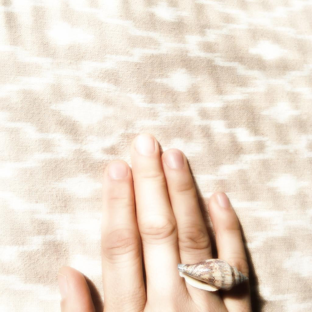Seashell Ring Ocean Beach Shell Mermaid Statement Adjustable Ring