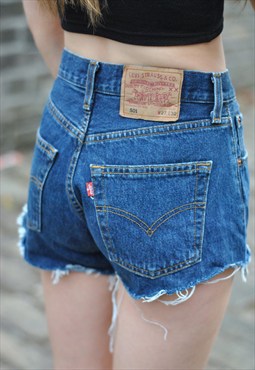 Vintage LEVIS Shorts Denim Cutoffs Jean Shorts Custom-fit All Sizes