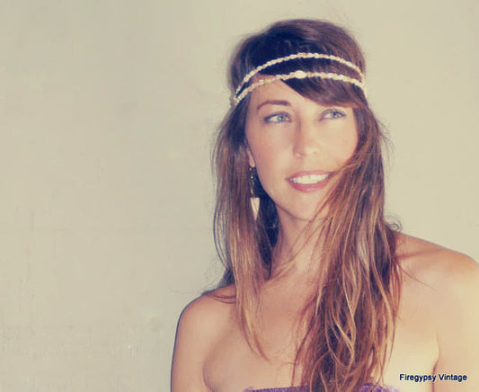 Seashell Headband Summer Festival Flapper Wedding Hawaiian Ocean Head Piece Mermaid Crown