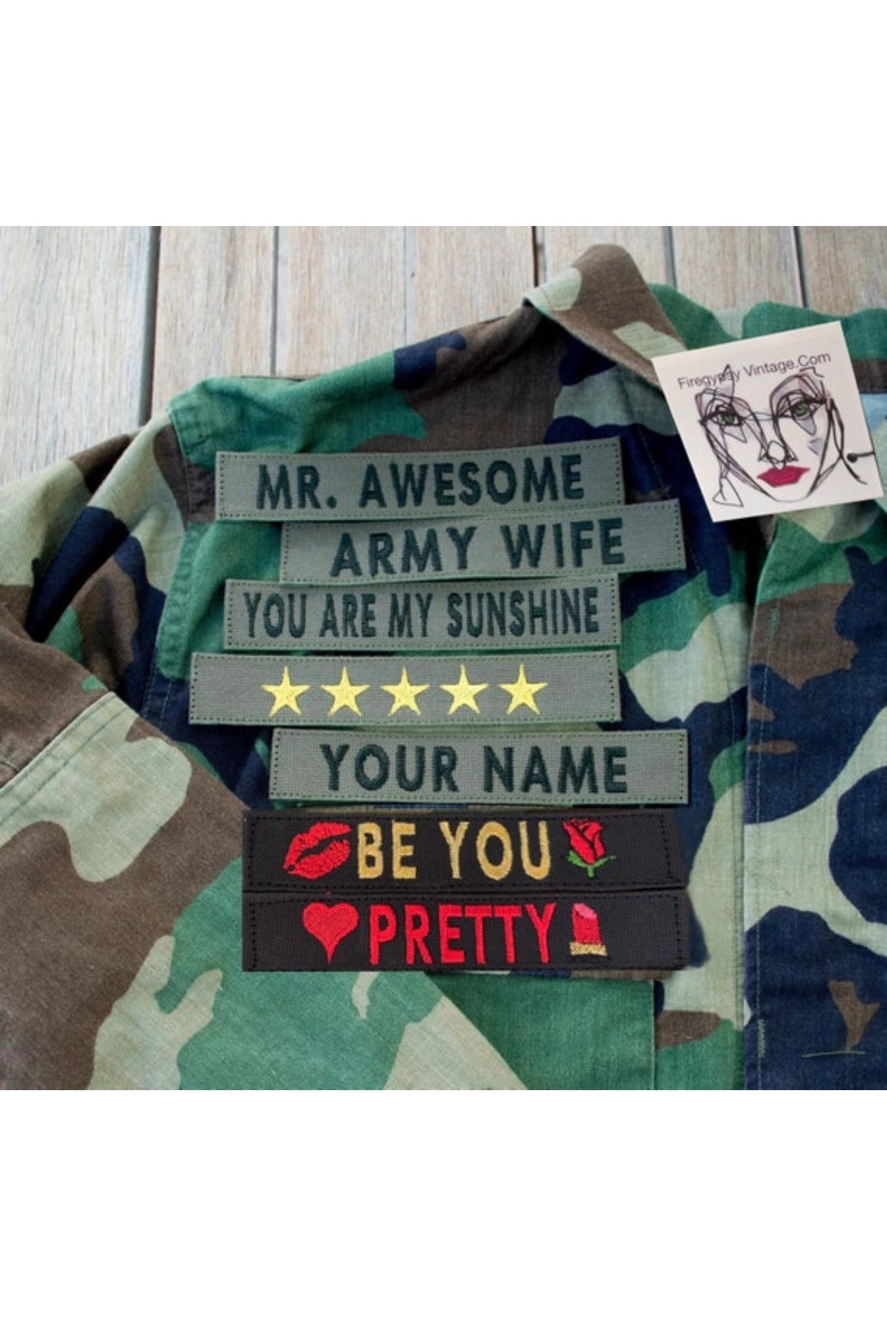 Custom "YOUR NAME" embroidered PATCH only PUT YOUR NAME ON IT