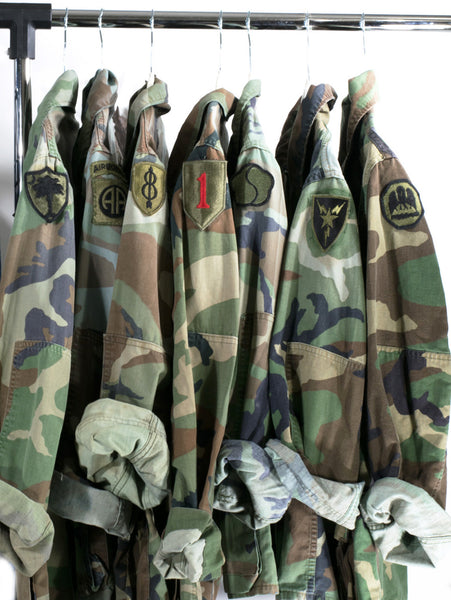 Men Woodland Camo Shirt . Men's 80s Camouflage Camo Army Jacket