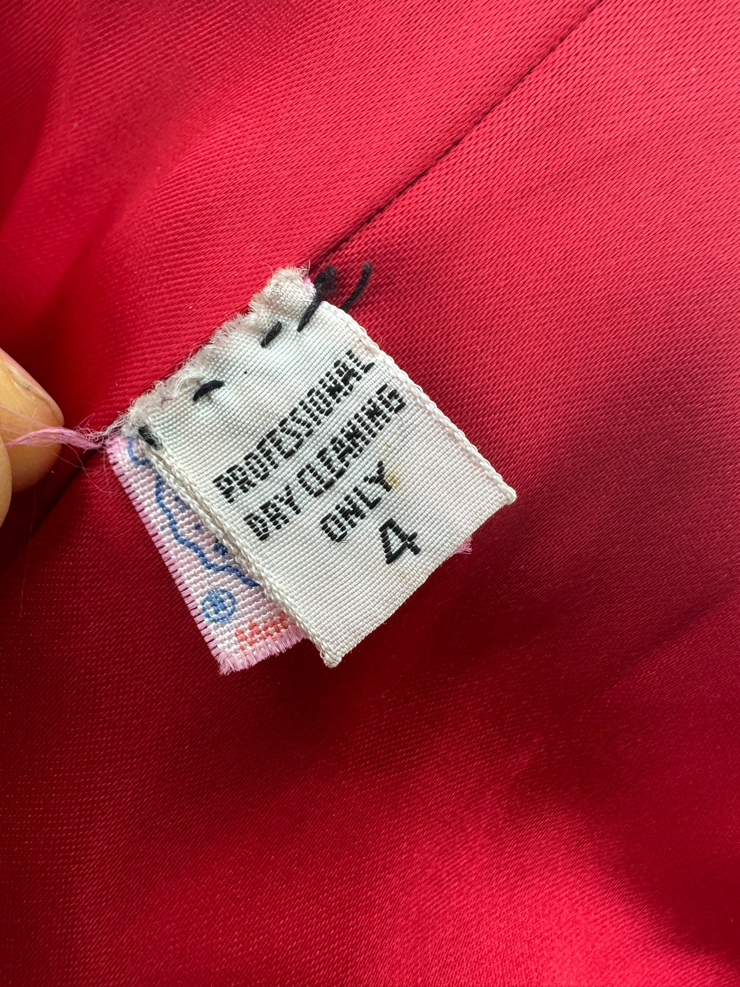 Vintage '90s Calvin Klein Red Wool Double-breasted Peacoat Vintage Jacket