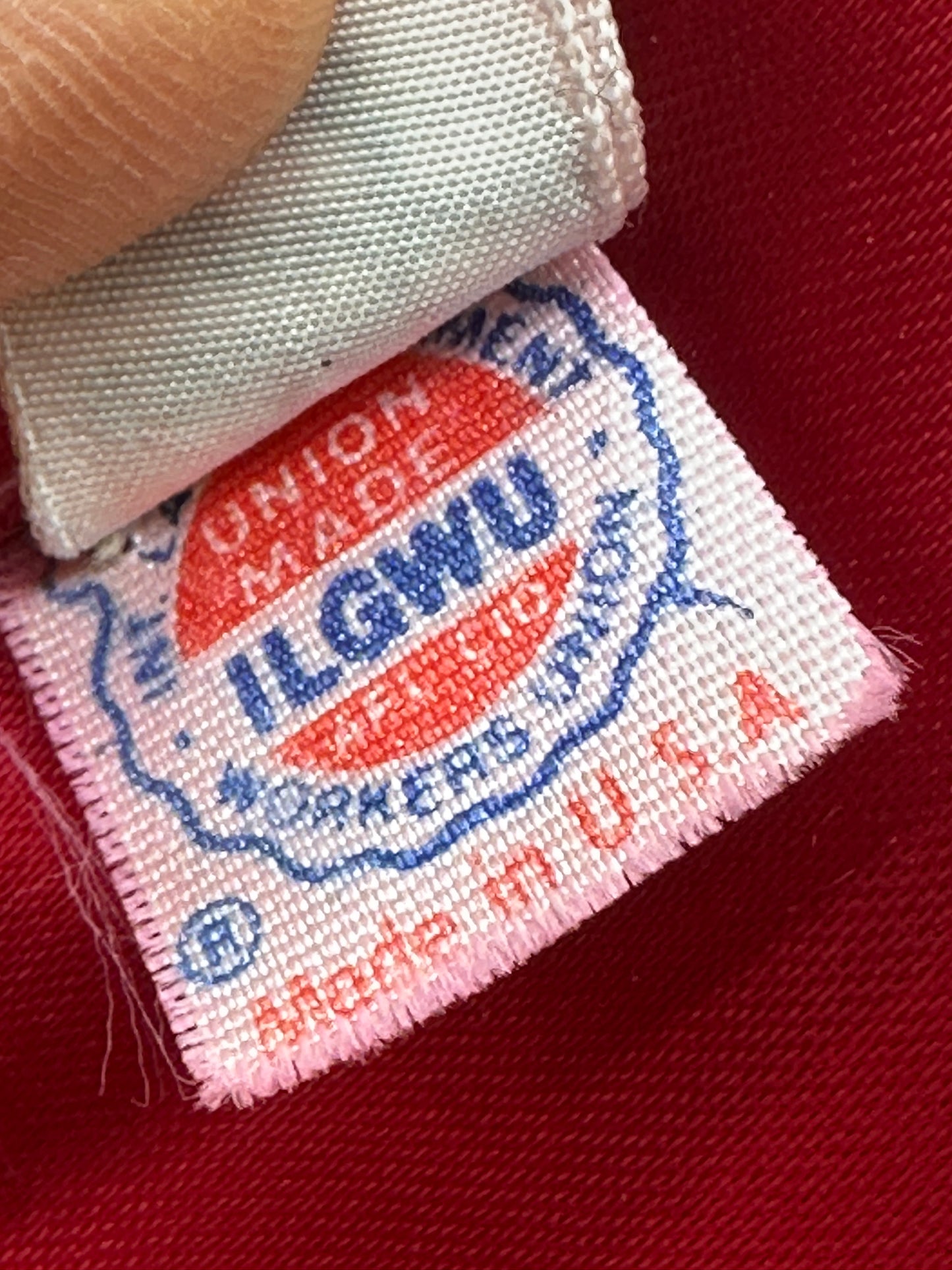 Vintage '90s Calvin Klein Red Wool Double-breasted Peacoat Vintage Jacket