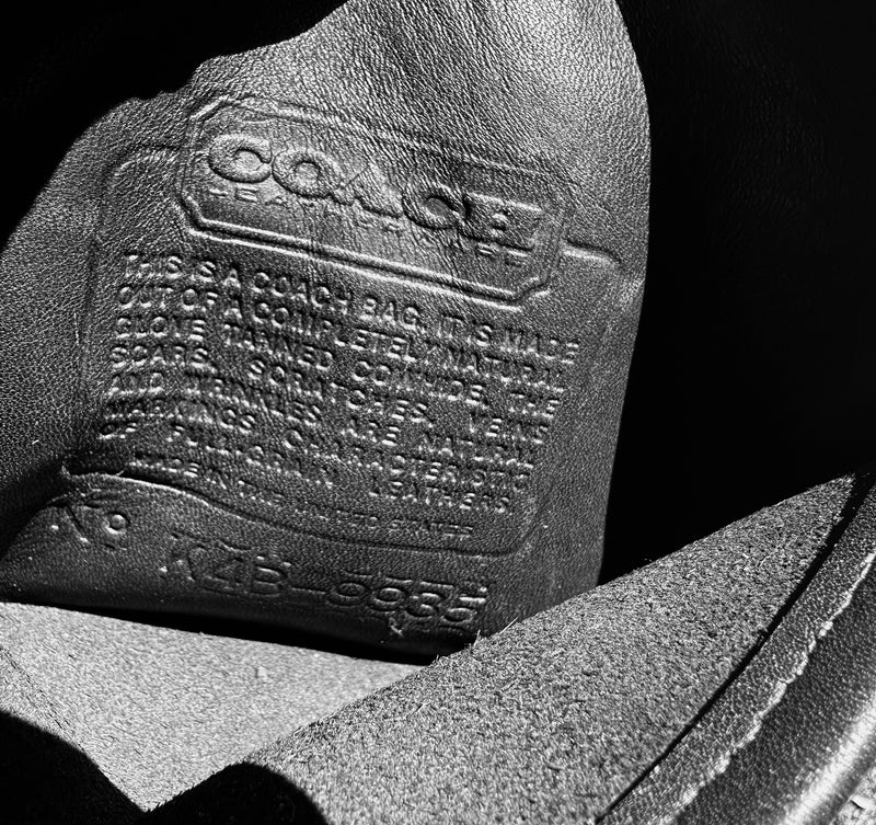 Vintage Coach Mini Hadley Black Leather Small Bag 90s Crossbody Purse