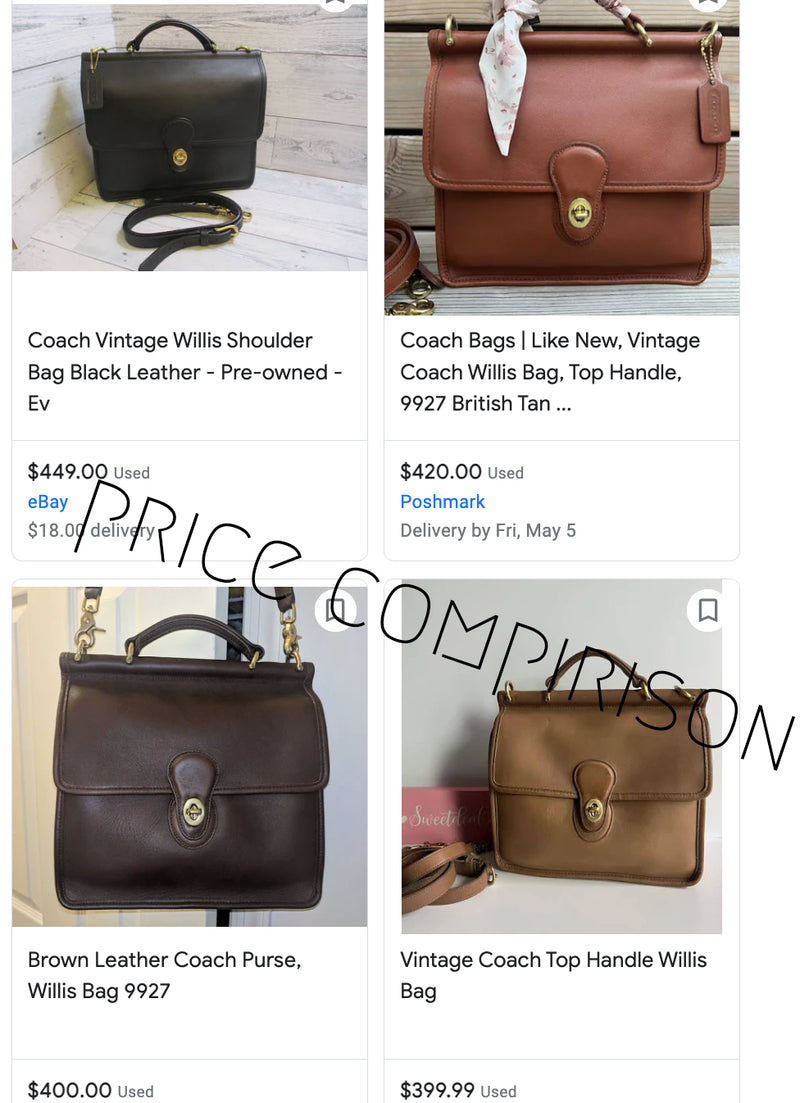 Vintage Brown Penny Coach Purse Bag 9755 - Etsy