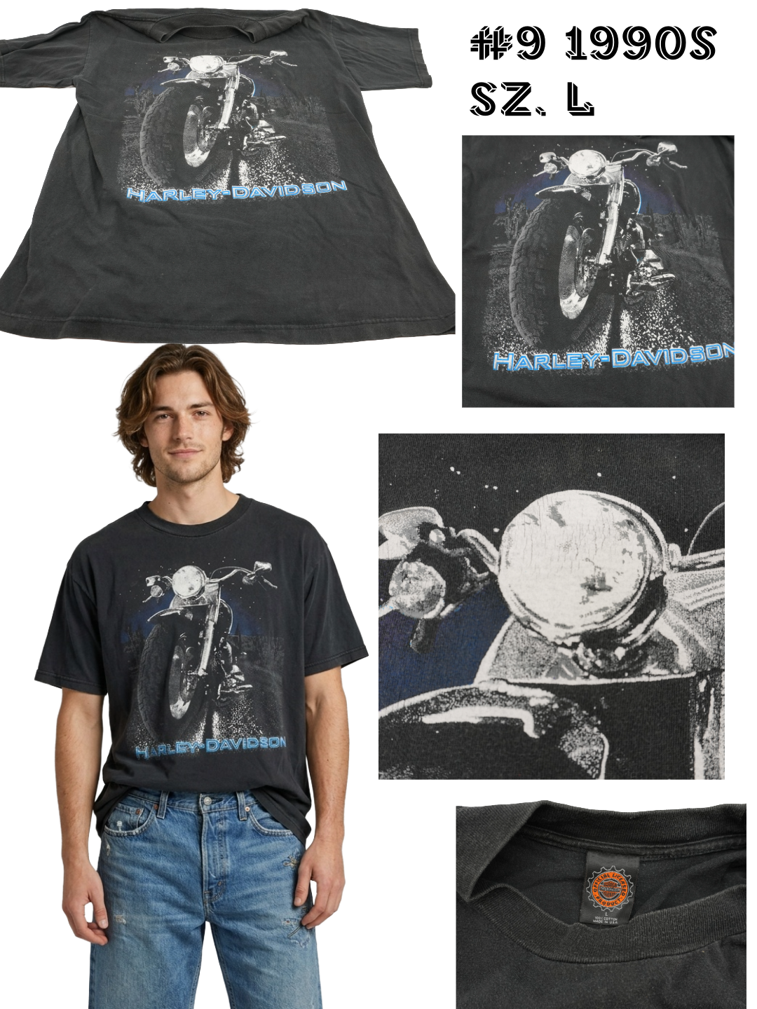 Vintage Tshirts Black Cotton 90s to Y2K Graphic Print Tees Band Rap Retro Unisex All Size S-XL