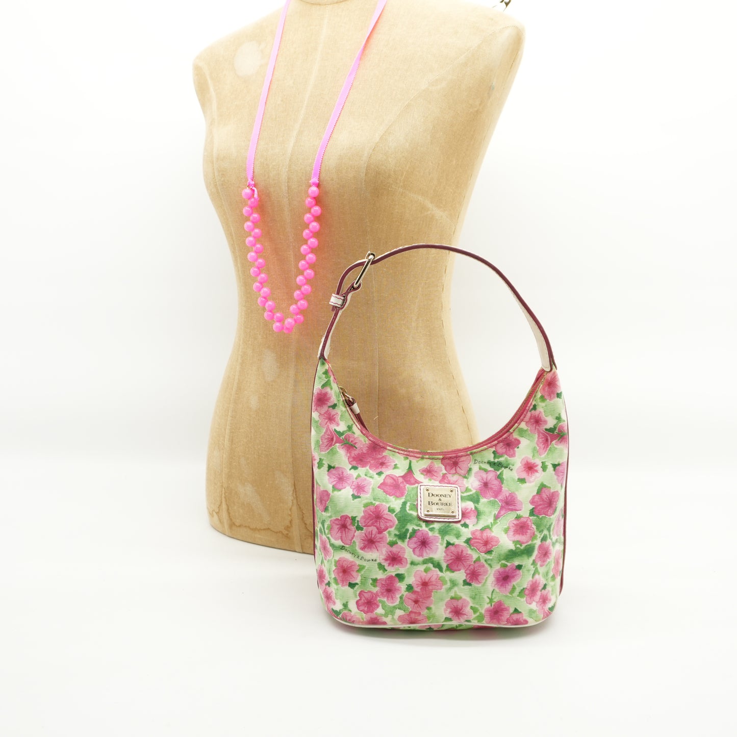 dooneybourkey2kfloralsatchelbagpinkgreenwhiteleathervintage-7.jpg