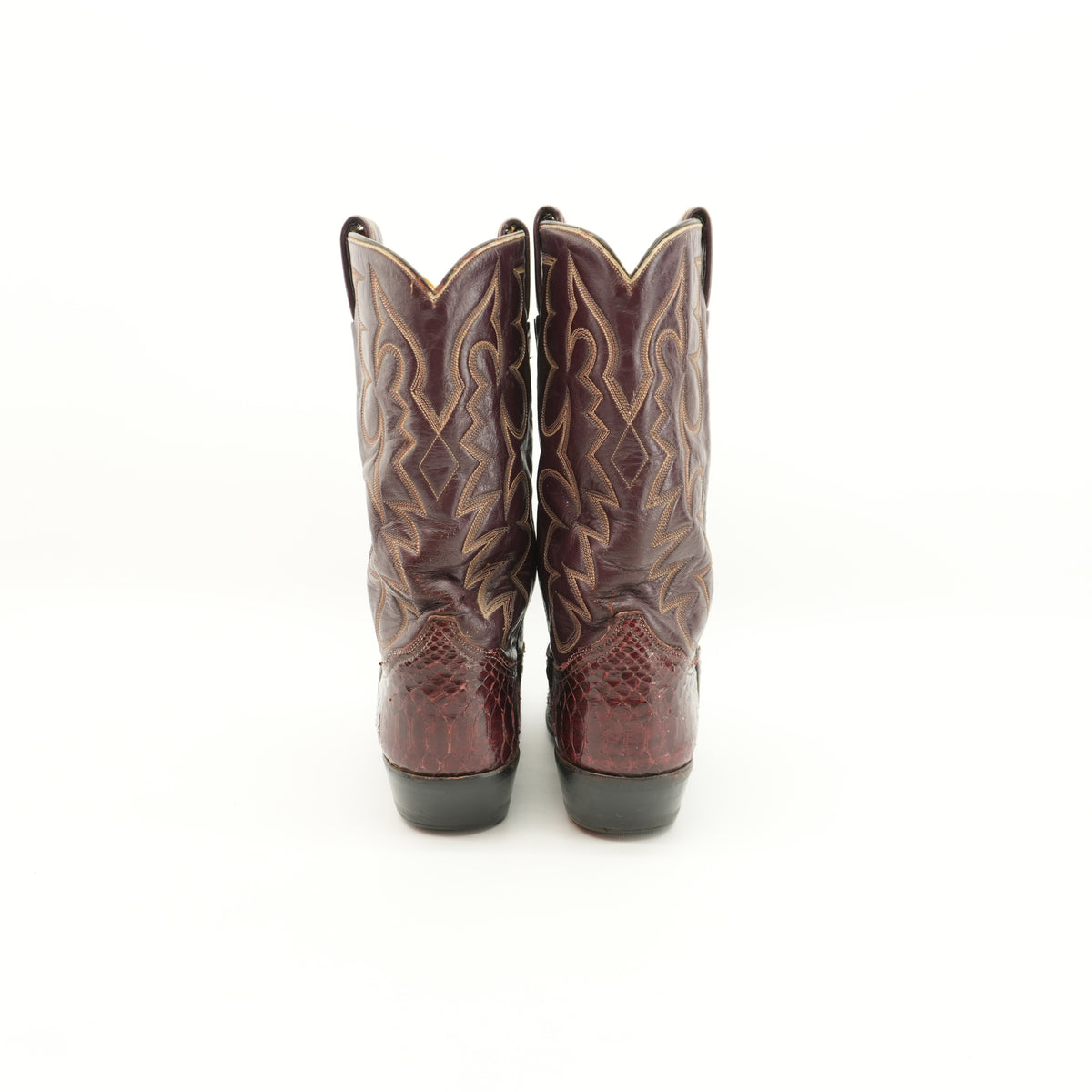 vintagetonylama70ssnakeskinburgundymarooncowboybootssize8-8.jpg