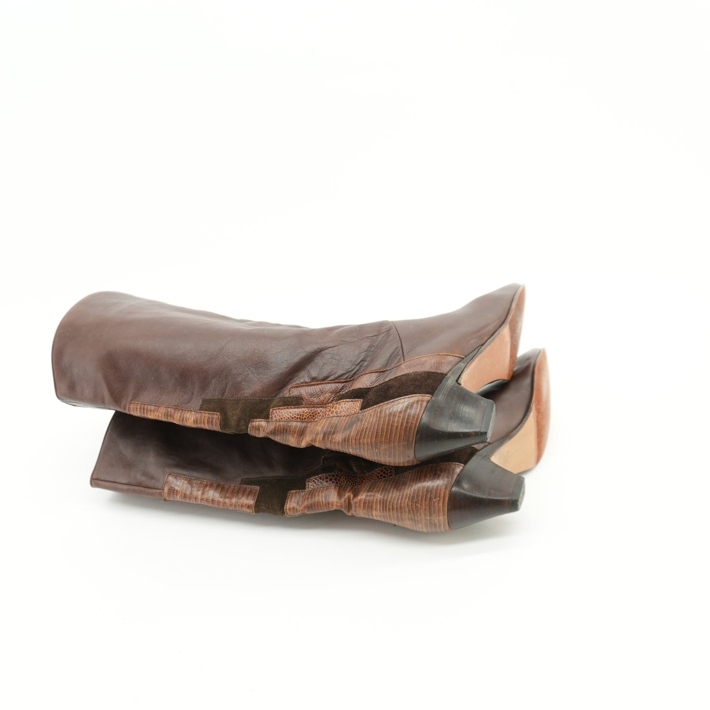 vintage-80s-glam-art-deco-revival-brown-leather-boots-with-lizard-skin-details-5.jpg