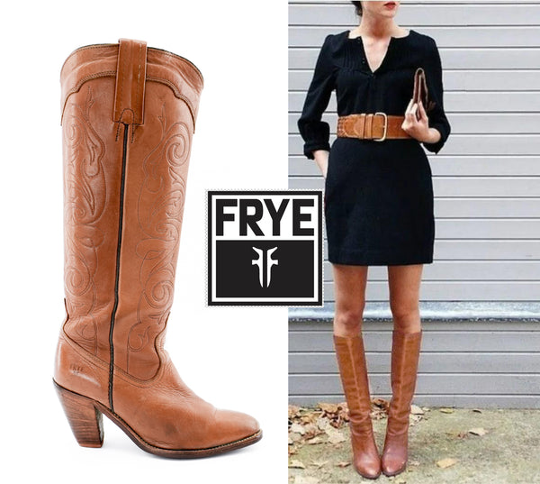 fryecowboybootsbrownleatherwomenstallembossedwesternboots.jpg