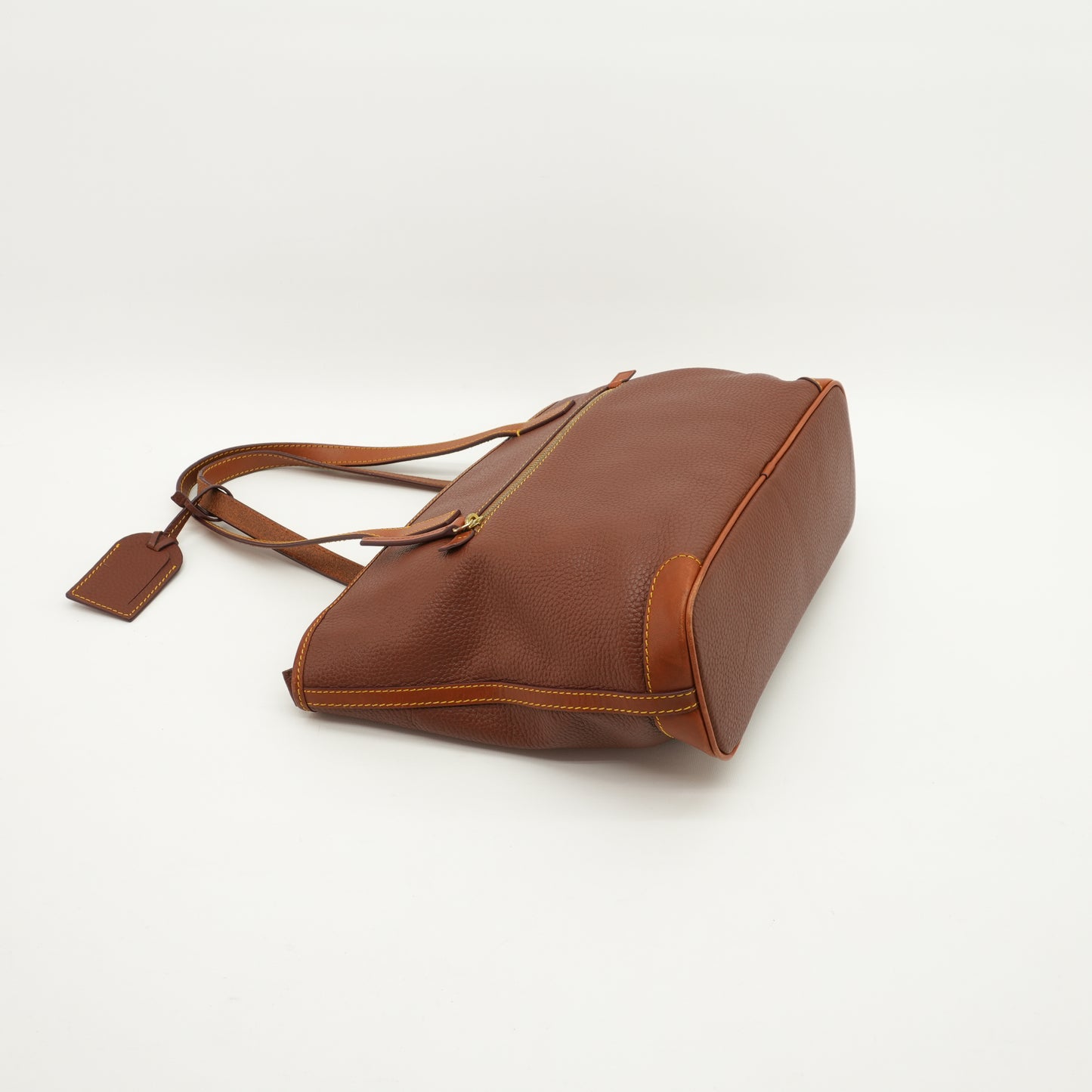 dooney-bourke-brown-leather-tote-bag-large-satchel-shopping-bag-14.jpg