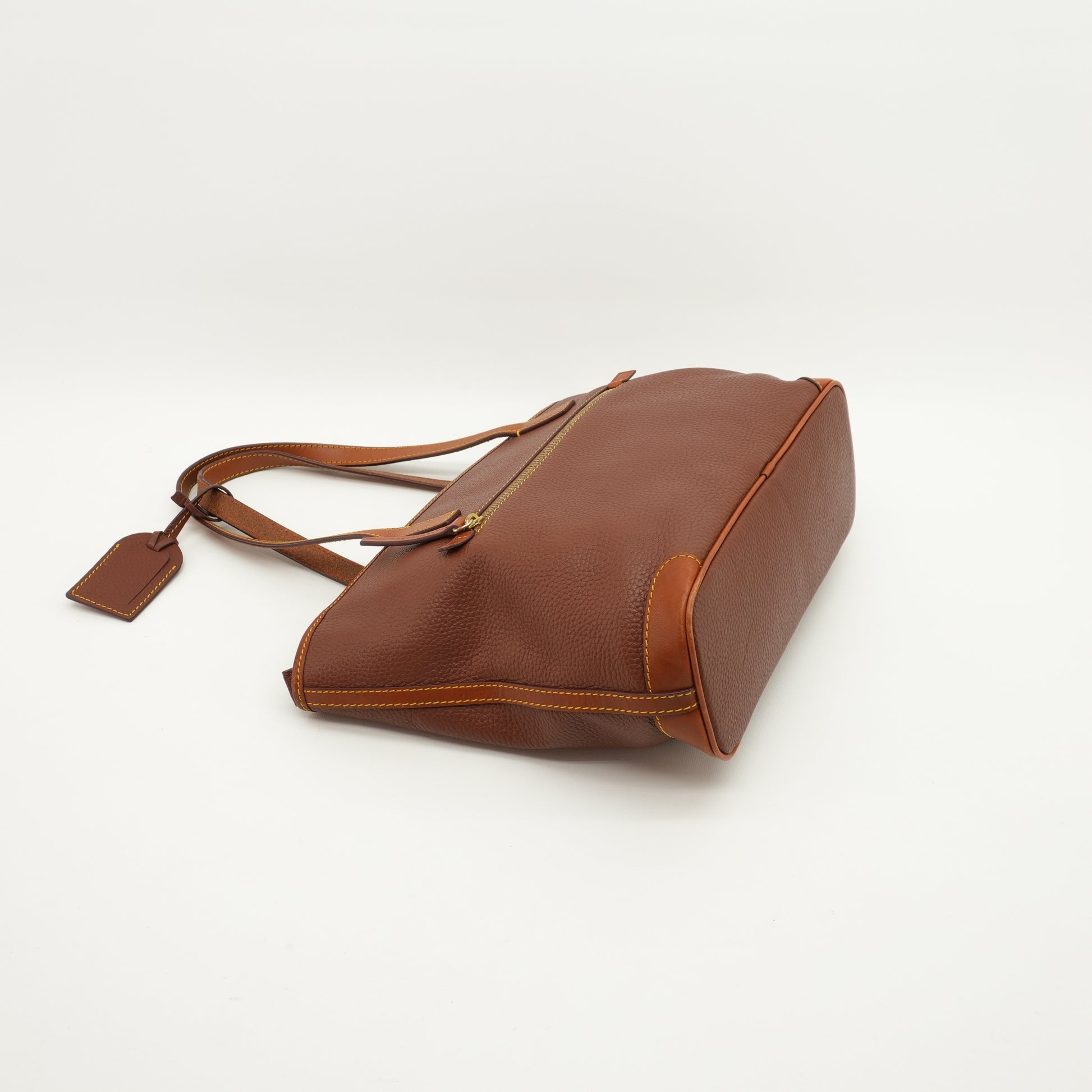 dooney-bourke-brown-leather-tote-bag-large-satchel-shopping-bag-14.jpg