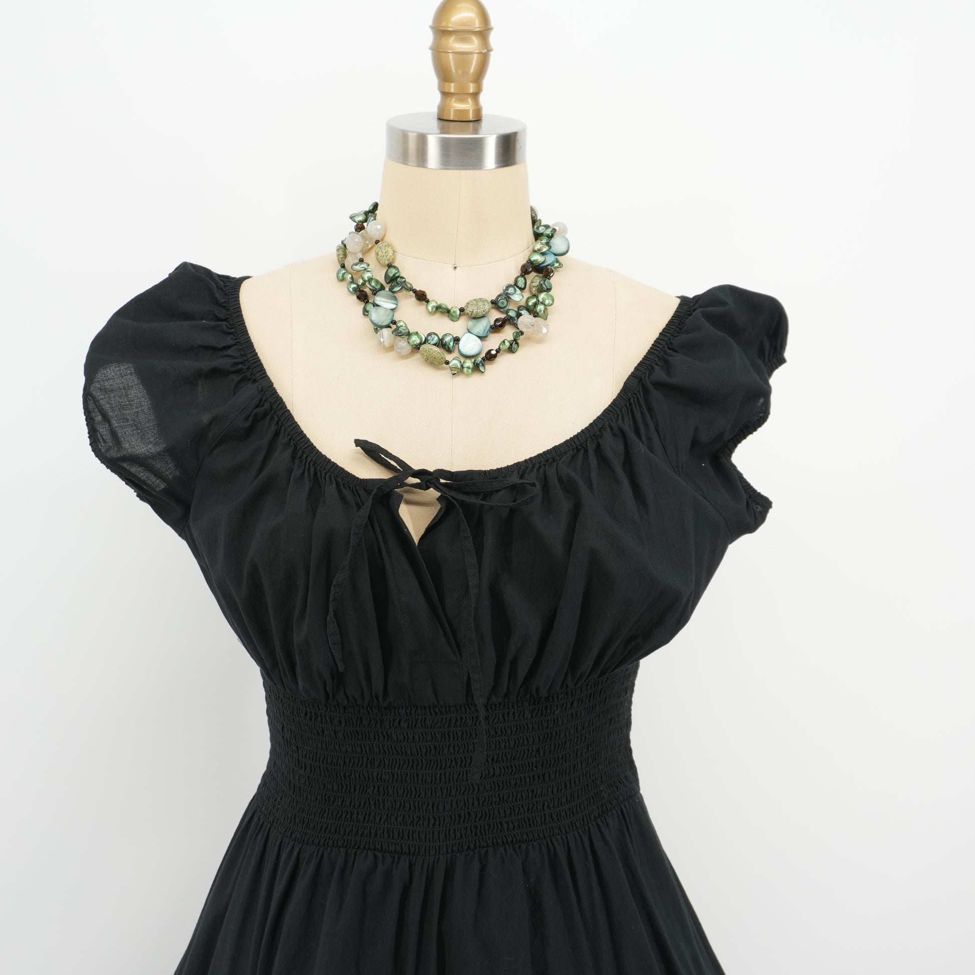 blackcottonsundresspuffsleeveromanticparisstylepoplindress-6.jpg