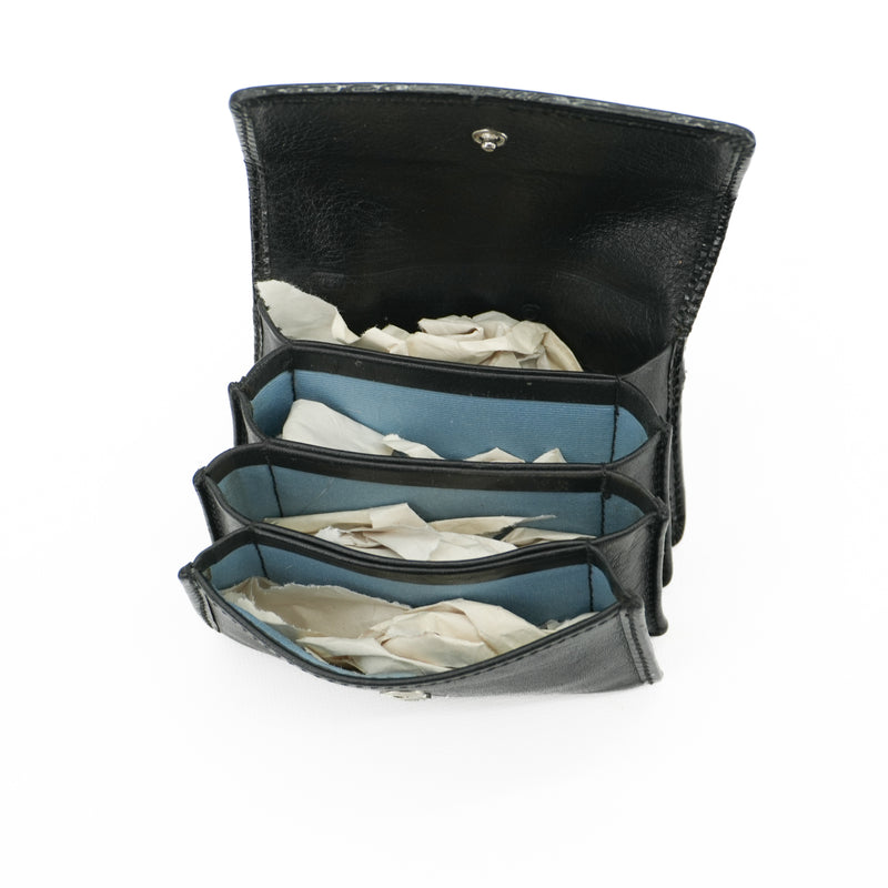 Vintage COACH Black Leather Mini Card Wallet