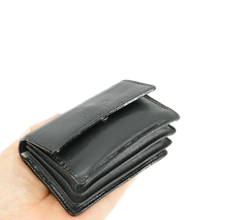 Vintage COACH Black Leather Mini Card Wallet