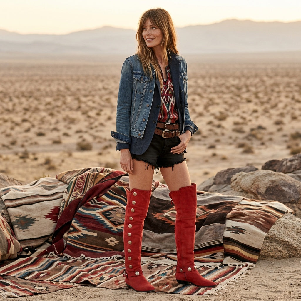 overthekneeconchobootstallcowboybootvintagesouthwesterndonaldjplinerredsuedewesternbootssize6.5.jpg