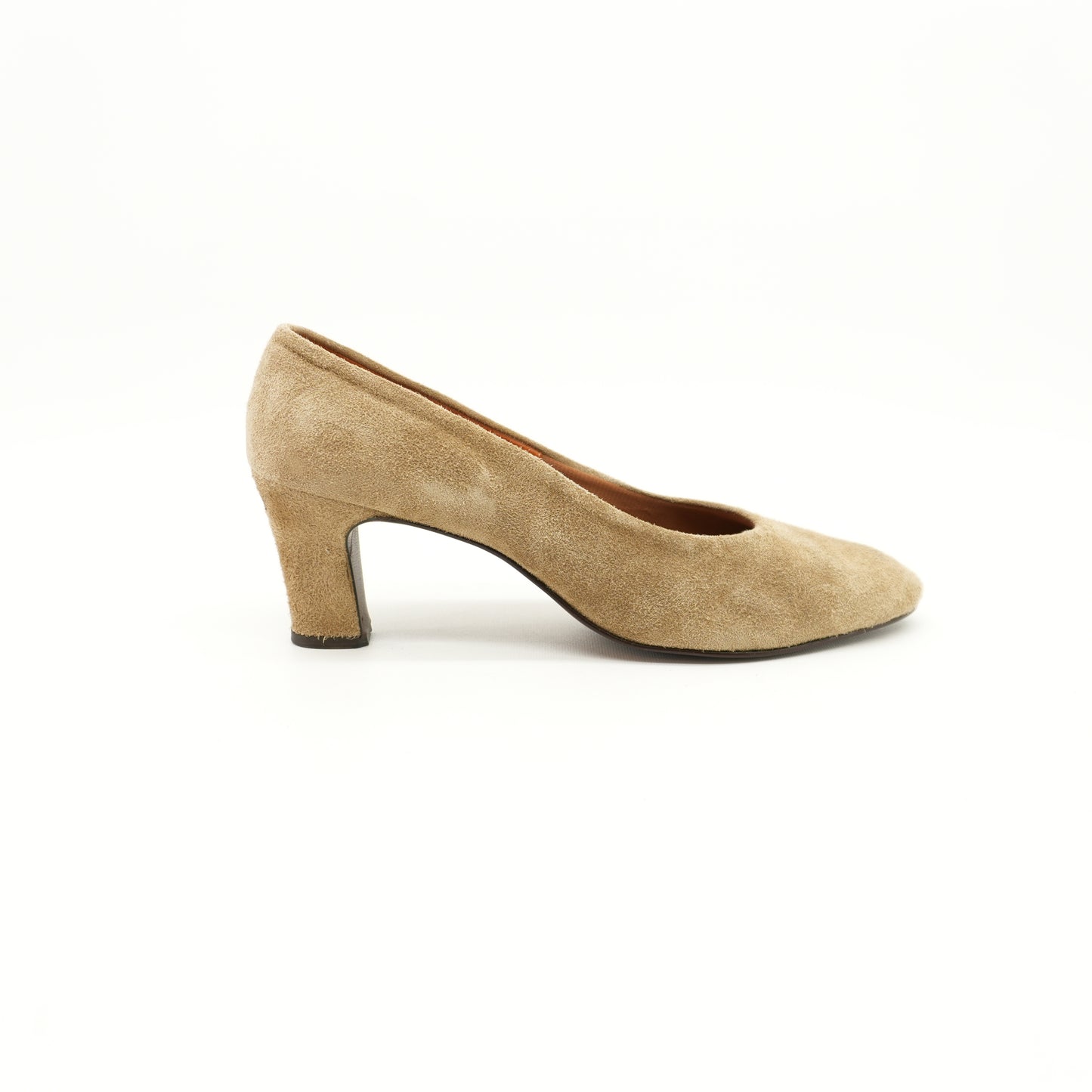 vintagesuedeleatherheelstan1970spumpssize9.5-7.jpg