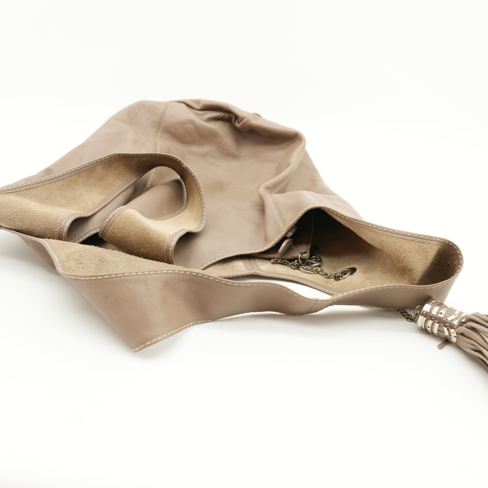 beigeleatherslouchyhobolunchbagsatchellongchainfringe-7.jpg