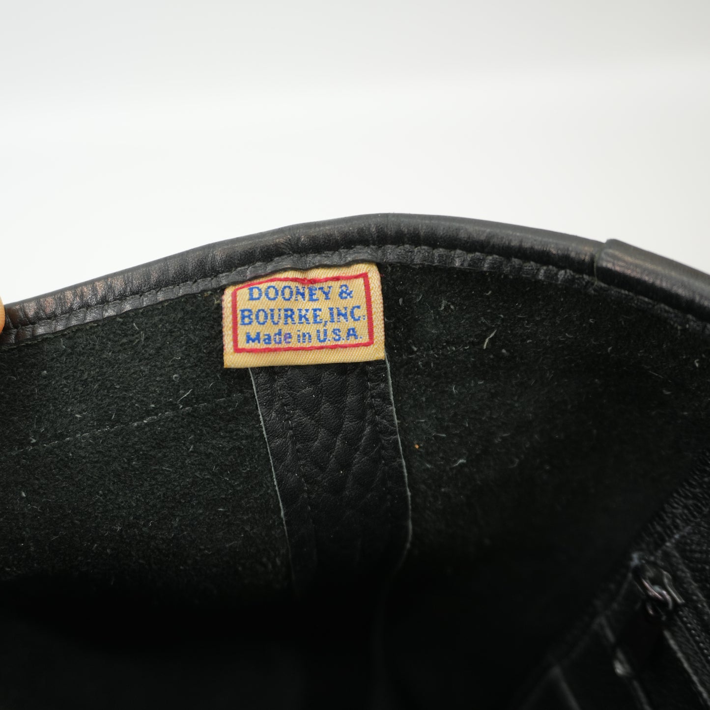 Dooney & Bourke Vintage Black Bucket Tote 90s Purse All Weather Leather Shoulder Bag