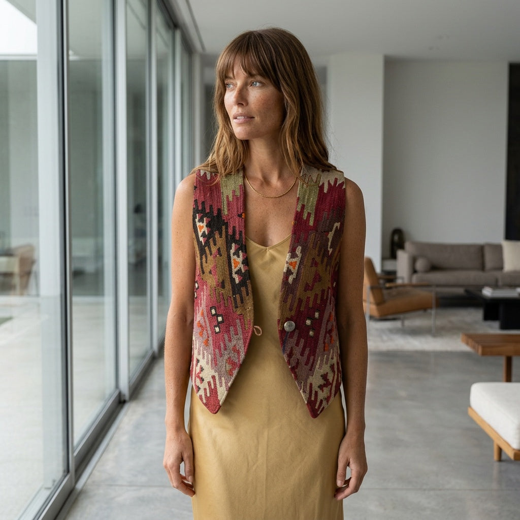 vintagewoolvesthandwovencarpethandmadeturkishkilimdeerskinartvest.jpg