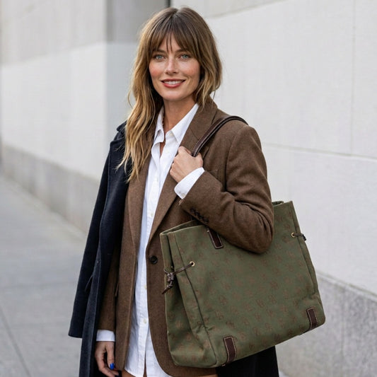 dooney-bourke-purse-canvas-monogram-olive-green-xl-leather-tote-travel-office-bag-2.jpg