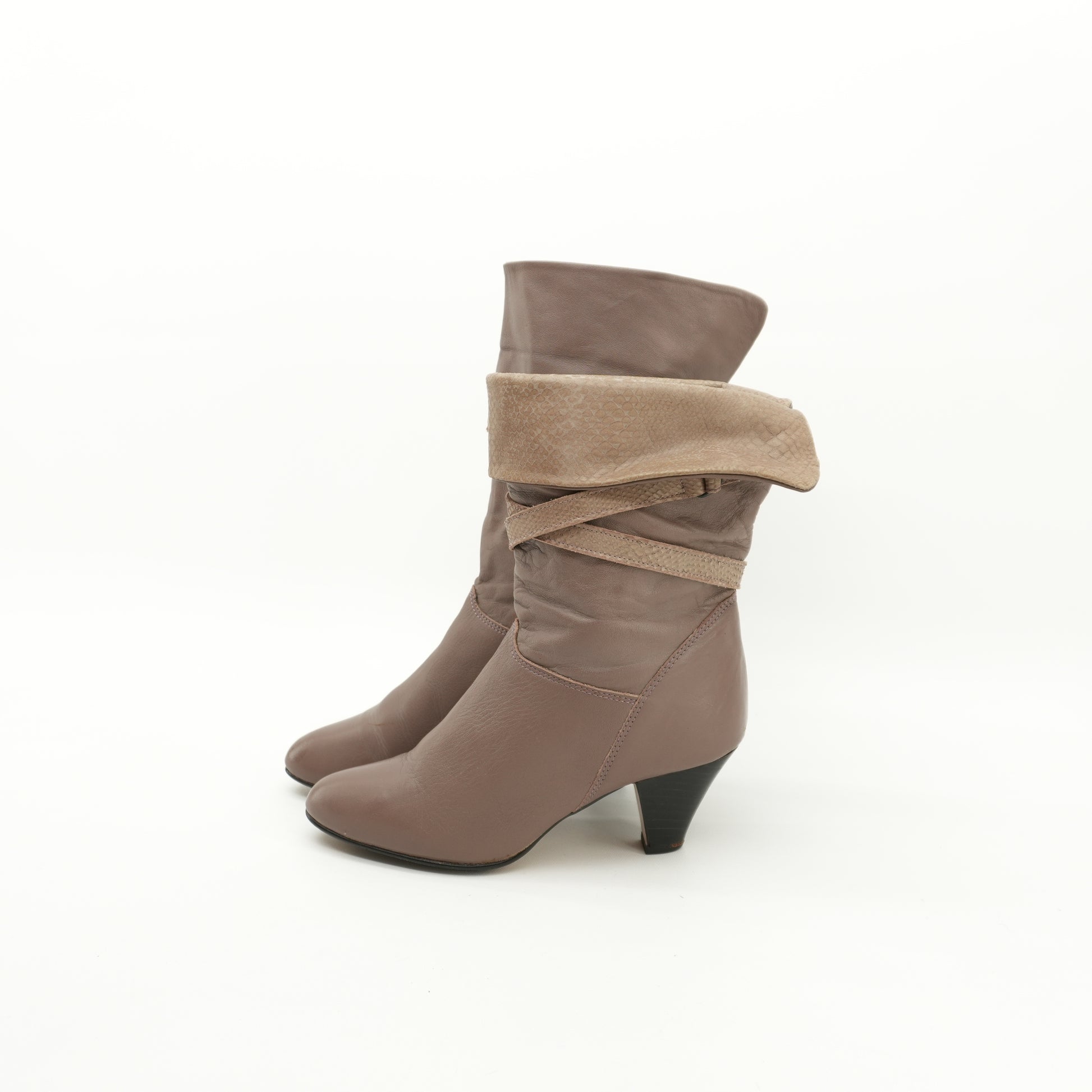 grayboots75avantgardeartbootsvintagegray80sslouchheelbeltedsnakebooties-15.jpg