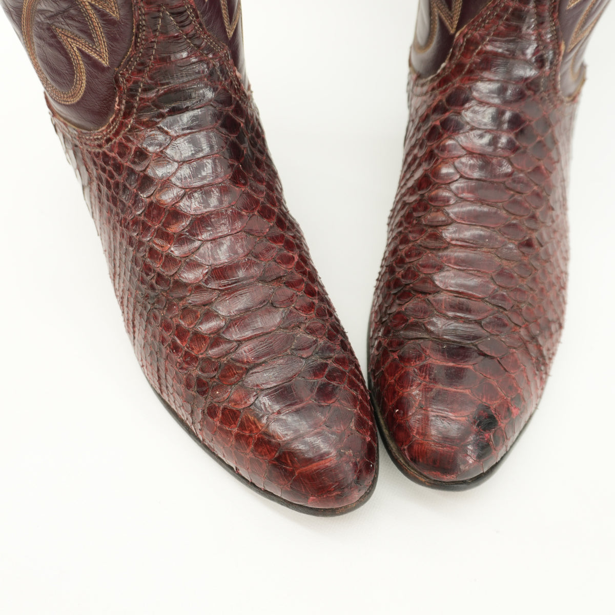 vintagetonylama70ssnakeskinburgundymarooncowboybootssize8-5.jpg