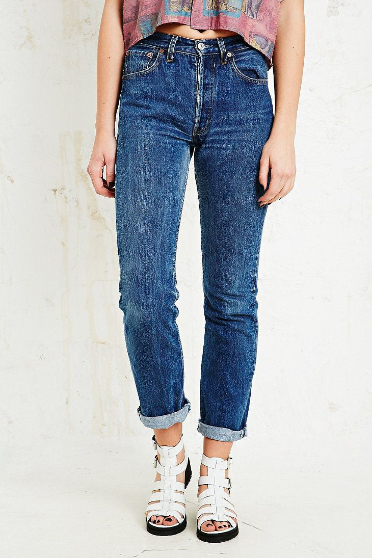 Vintage LEVI'S Boyfriend Jeans In Your Size Denim Levi Mid-High-Waist Vintage Distressed Jeans