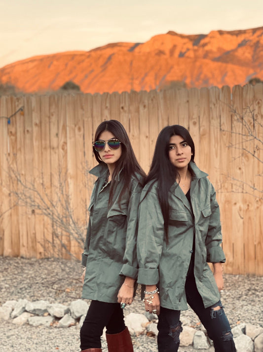 Vintage Surplus Military Jacket 1970s Olive Green Army Field Shirt Jacket ALL Sizes