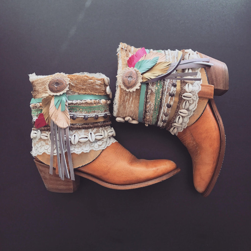 Boho sales fringe boots