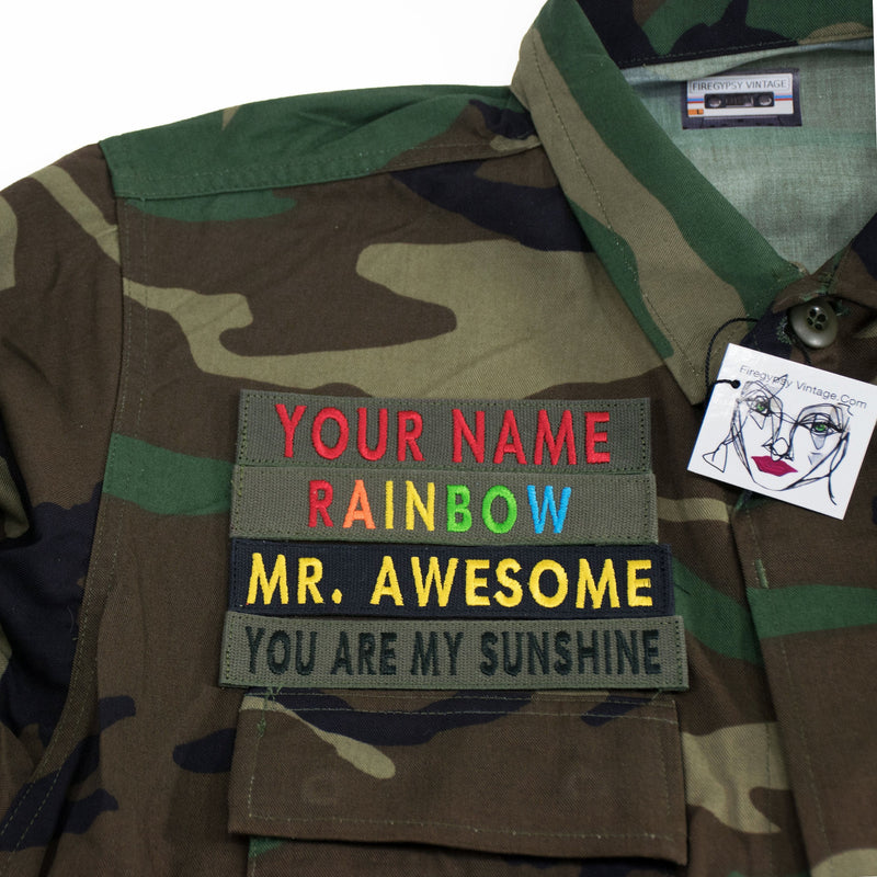 Camo Jacket ALL SIZES Army Jacket Authentic Vintage Military Button Down Shirt Jacket xxs-XL