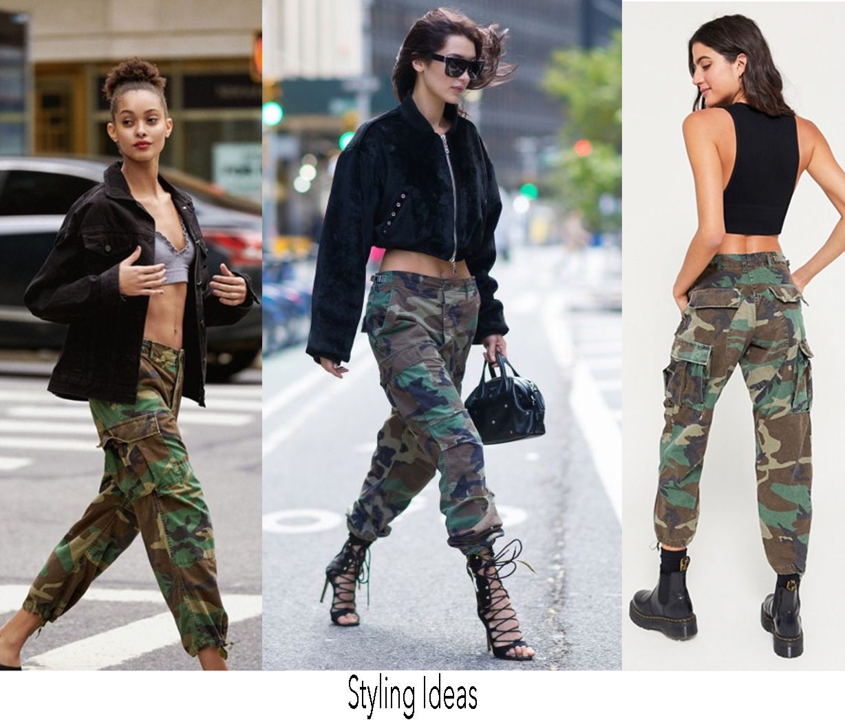 Vintage Camo Pants All Sizes Surplus Authentic Military Reclaimed Cargo Pants Sz. XXS-XL