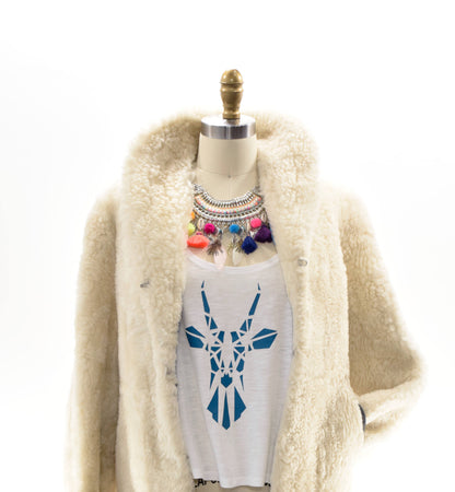 Boho Tribal Necklace Gypsy Charm Coin Colorful Feather Shell Tassel Fringe Gift Bib Necklace