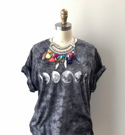 Boho Tribal Necklace Gypsy Charm Coin Colorful Feather Shell Tassel Fringe Gift Bib Necklace