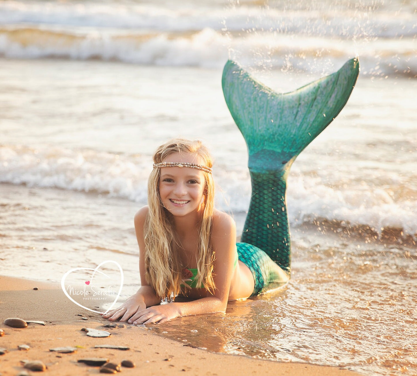 Seashell Headband Mermaid Crown Festival Flapper Wedding Hawaiian Ocean Pretty Hair Headpiece
