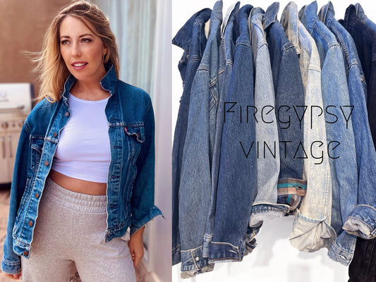 Vintage Denim LEVI Jean Jacket Made In the USA All Sizes
