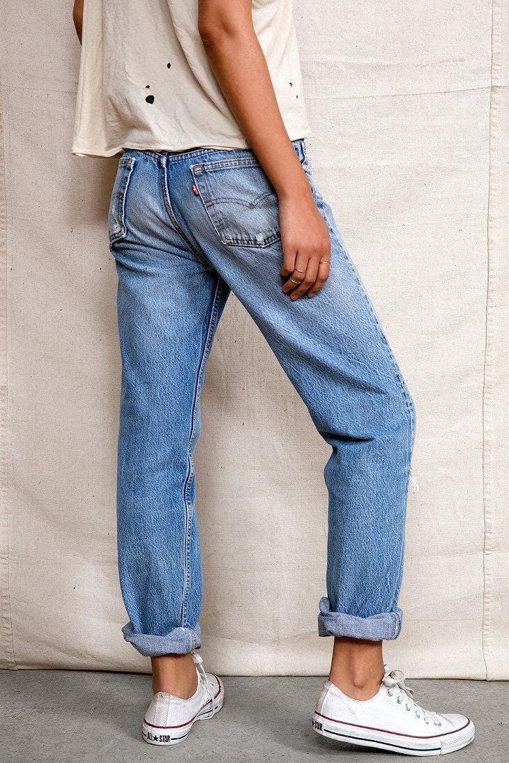 Levi Jeans Vintage Denim CUSTOM-FIT All SIZES Straight Leg 501 Levi's Boyfriend Jeans