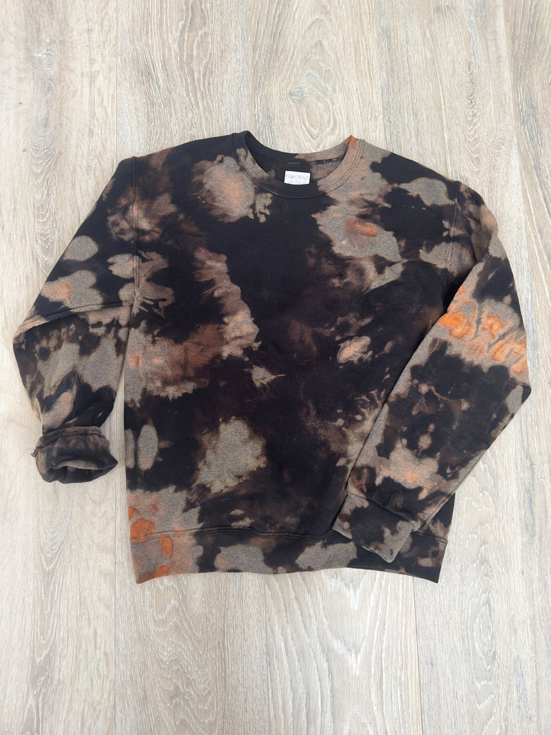 Black sweater bleach tie dye hotsell