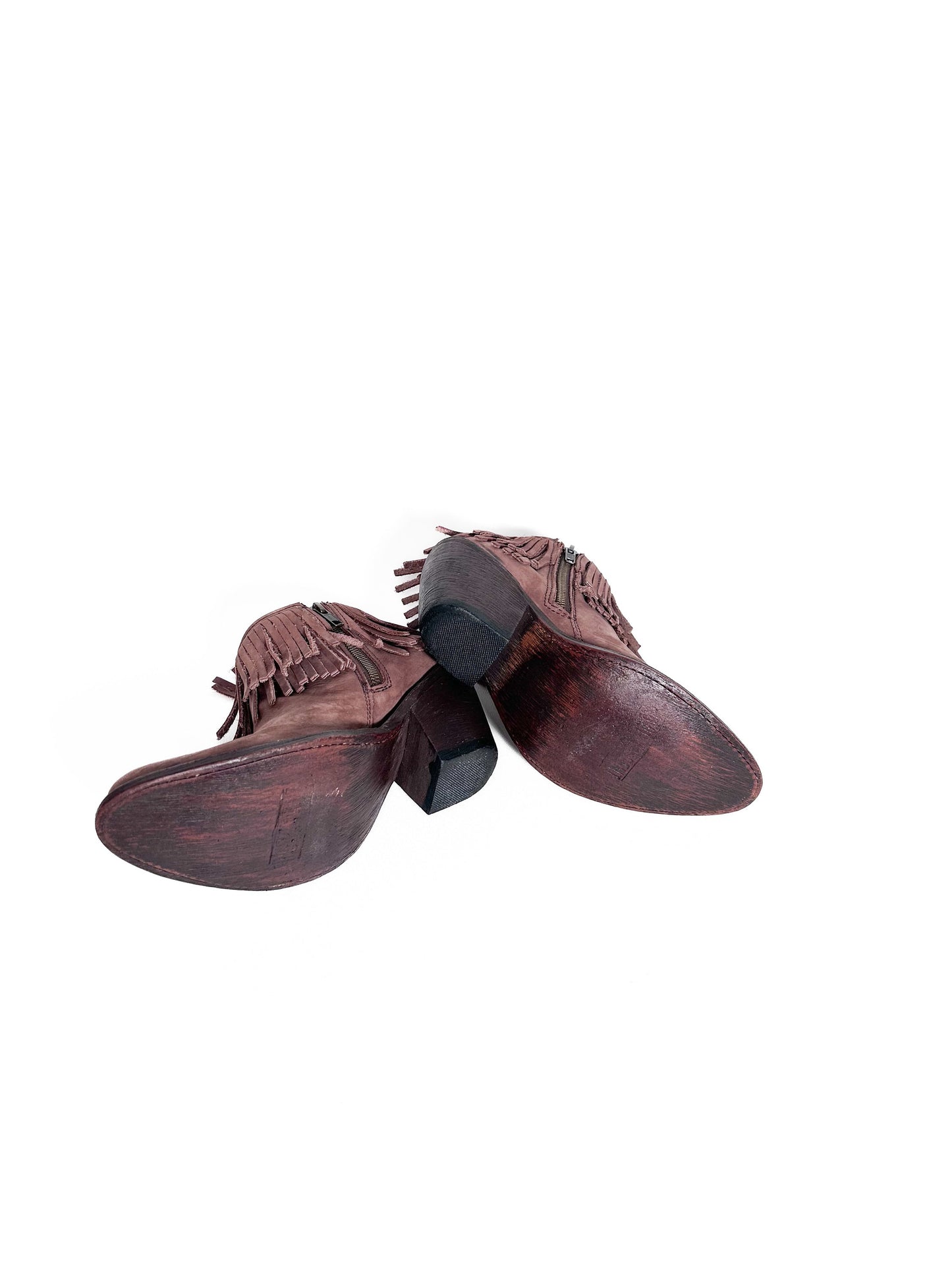 Fringe Boots Size 6 1/2 Ankle Booties Short Cowgirl Southwestern Boots Size 6 1/2