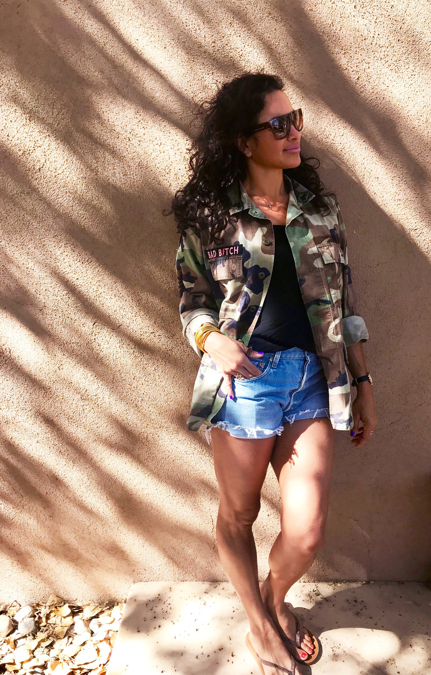 Vintage Camo Jacket 90s Military Army Issued Slouchy Grunge Button Down All Sizes