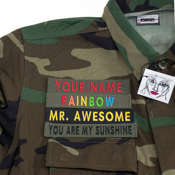 Custom "YOUR NAME" embroidered PATCH only PUT YOUR NAME ON IT