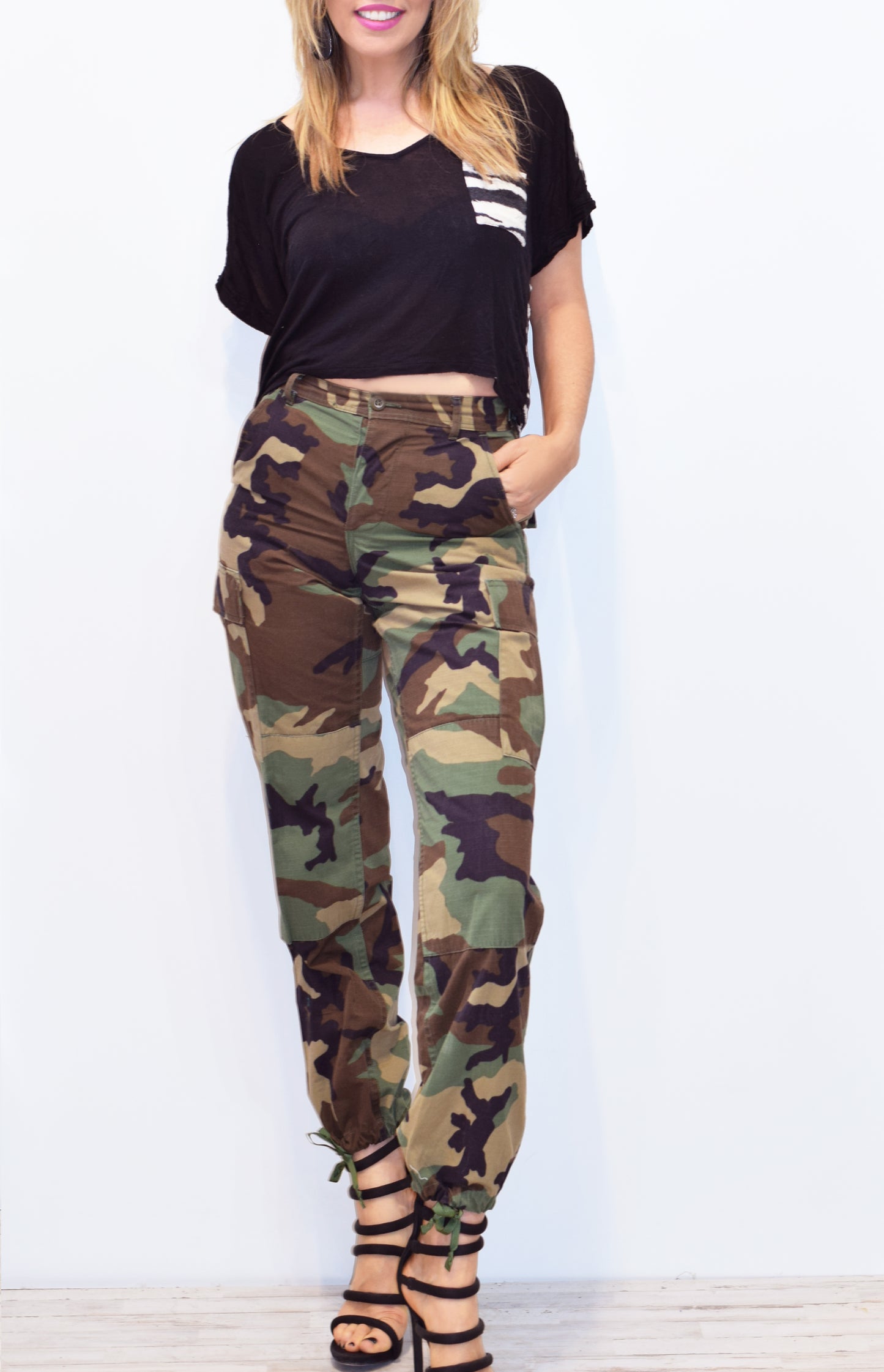 Vintage Camo Pants All Sizes Surplus Authentic Military Reclaimed Cargo Pants