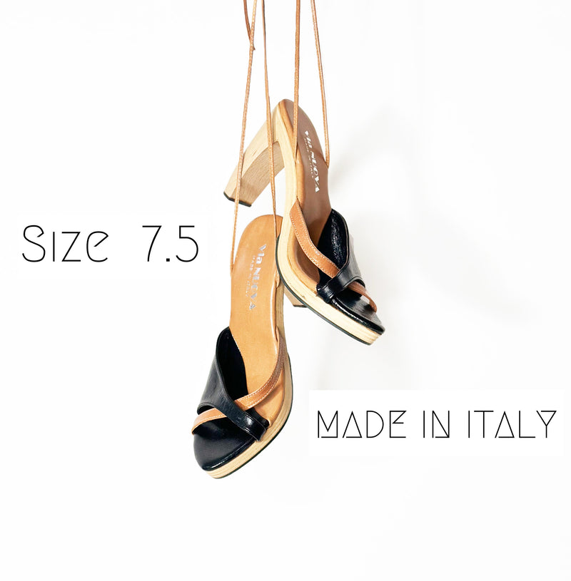 Melia Italian Leather Sandals - Black | Konga Online Shopping