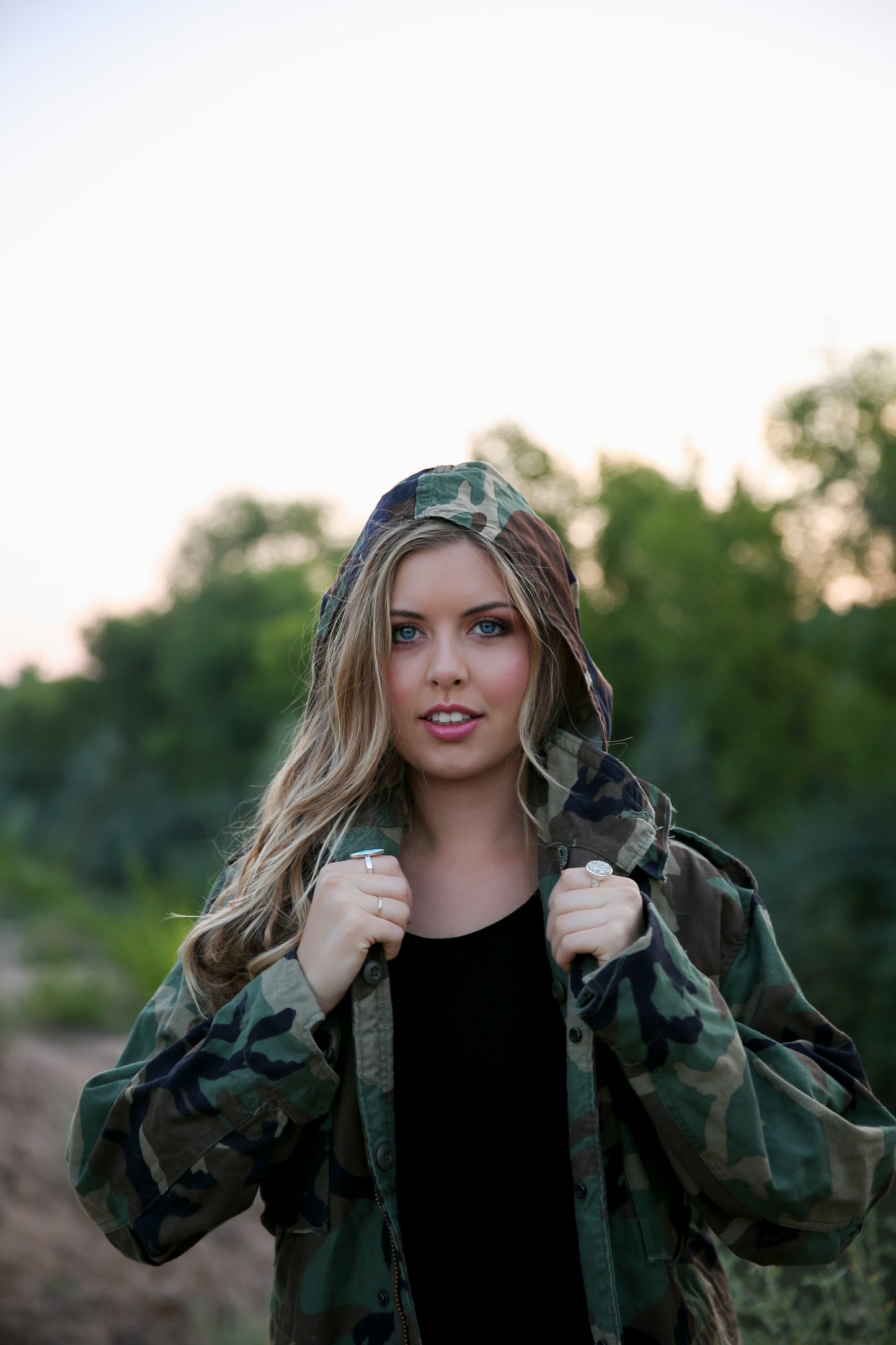 Vintage Camouflage Jacket THICK Double Lined Winter Coat All Sizes