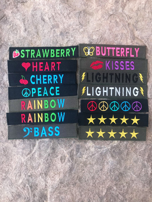 Custom Name Patch Embroidered Patch Name Plate