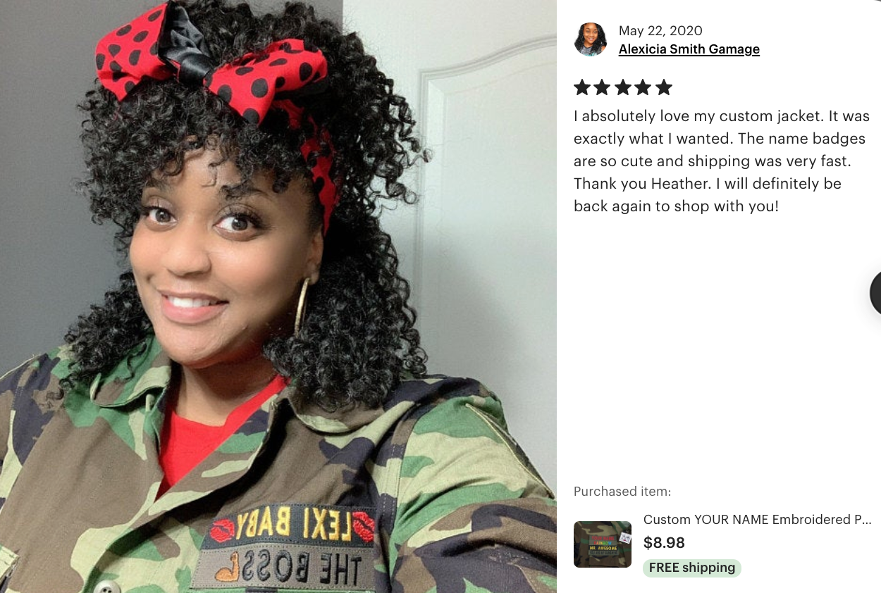 Custom "YOUR NAME" embroidered PATCH only PUT YOUR NAME ON IT