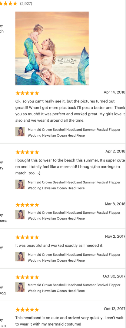 Mermaid Crown Seashell Headband Flapper Wedding Hawaiian Ocean Headpiece Beach Hair