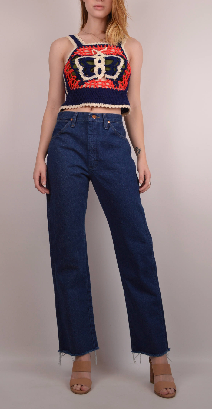 Vintage WRANGLER Jeans High Waist Denim All Sizes Custom Fit