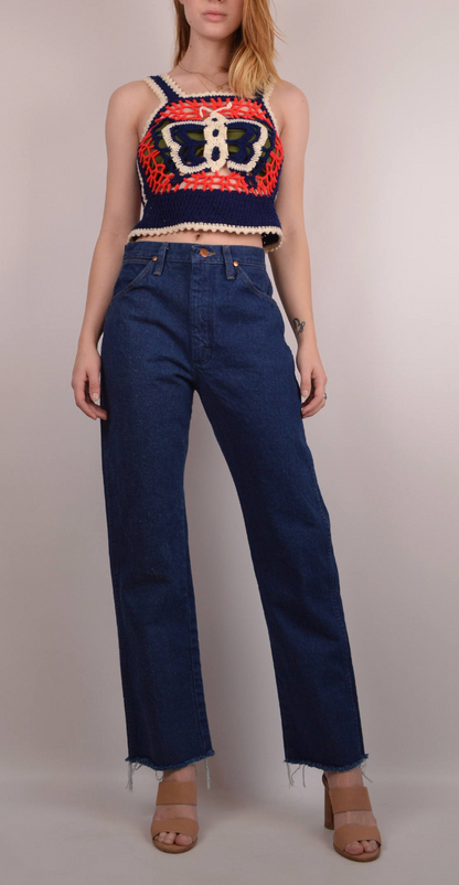 Vintage WRANGLER Jeans High Waist Denim All Sizes Custom Fit